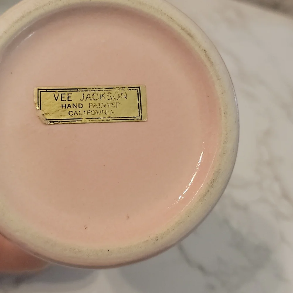 Vintage Vee Jackson california pottery jar & bonus FREE jar! - Picture 4 of 10